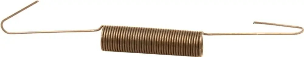 Zugfeder mit Stielösen, aus Metall. Sichtbare Windungen und Haken an beiden Enden. Produkt von Wolf für mechanische Anwendungen.